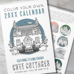Cozy Cottages Color Your Own Cottagecore 2025 Calendar<br><div class="desc">Immerse yourself in the cottage core charm of this hand drawn color-your-own calendar, showcasing 12 cozy cottages adorned with endearing hand-drawn line art. Each month unveils a sweet scene featuring adorable animals and a cute, cozy cottage house. What sets this calendar apart is the opportunity to color-your-own calendar, offering a...</div>