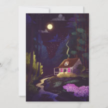 Cozy Country House Postcard