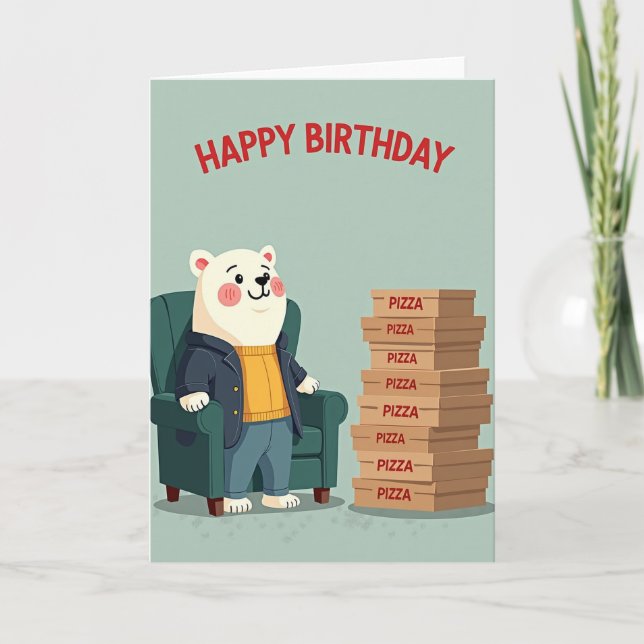Cozy Creature Birthday Card (Front)