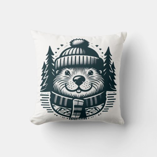 Cozy Critter Adorable Beaver Pillow for Ultimate 
