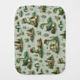 Cozy Cryptids Nessie Loch Ness Monster hobbies Baby Burp Cloth