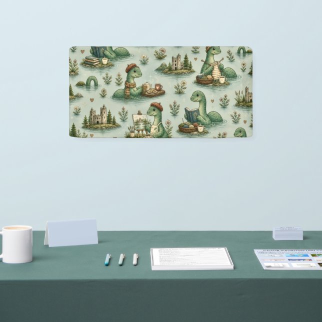 Cozy Cryptids Nessie Loch Ness Monster hobbies  Banner (Tradeshow)