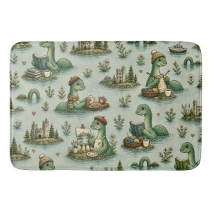 Cozy Cryptids Nessie Loch Ness Monster hobbies Bath Mat