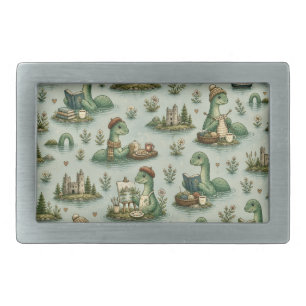 Cozy Cryptids Nessie Loch Ness Monster hobbies Belt Buckle