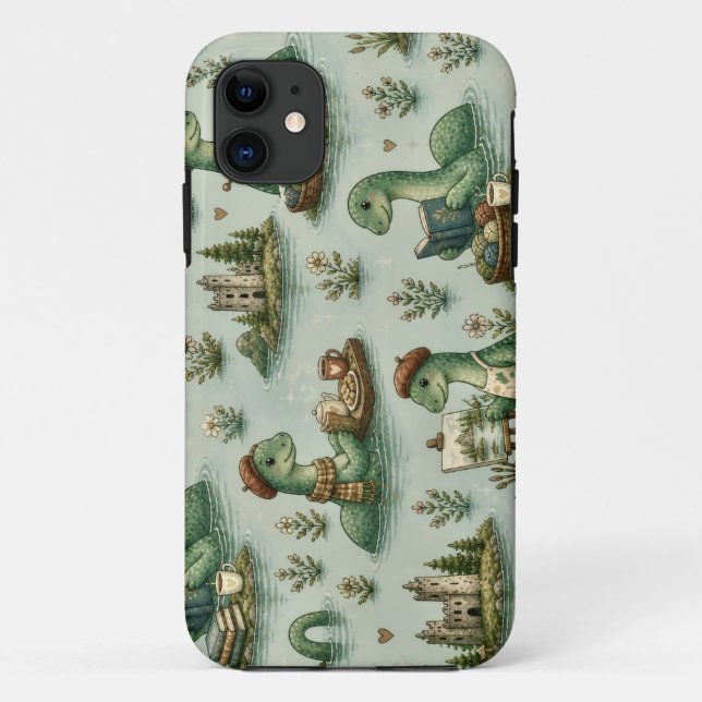 Cozy Cryptids Nessie Loch Ness Monster hobbies  Case-Mate iPhone Case (Back)