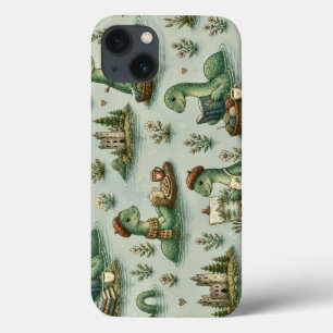 Cozy Cryptids Nessie Loch Ness Monster hobbies iPhone 13 Case