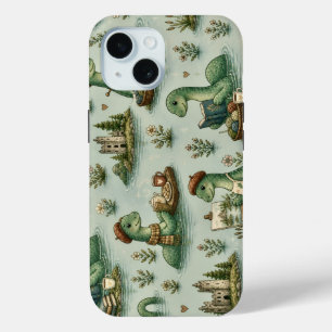 Cozy Cryptids Nessie Loch Ness Monster hobbies iPhone 15 Case