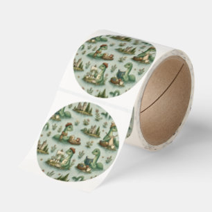 Cozy Cryptids Nessie Loch Ness Monster hobbies Classic Round Sticker