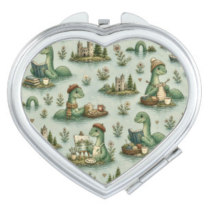 Cozy Cryptids Nessie Loch Ness Monster hobbies  Compact Mirror