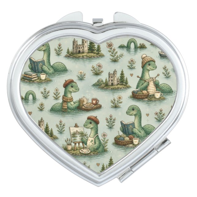 Cozy Cryptids Nessie Loch Ness Monster hobbies  Compact Mirror (Front)