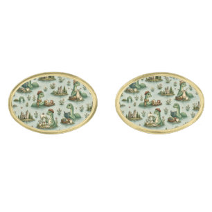 Cozy Cryptids Nessie Loch Ness Monster hobbies  Cufflinks
