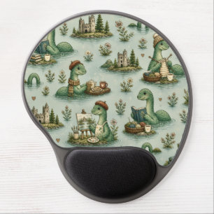Cozy Cryptids Nessie Loch Ness Monster hobbies Gel Mouse Pad