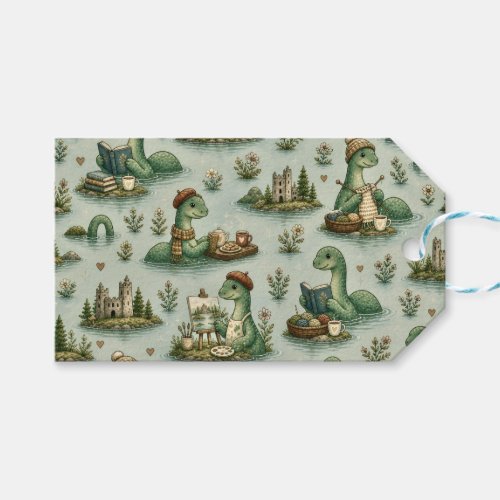 Cozy Cryptids Nessie Loch Ness Monster hobbies  Gift Tags