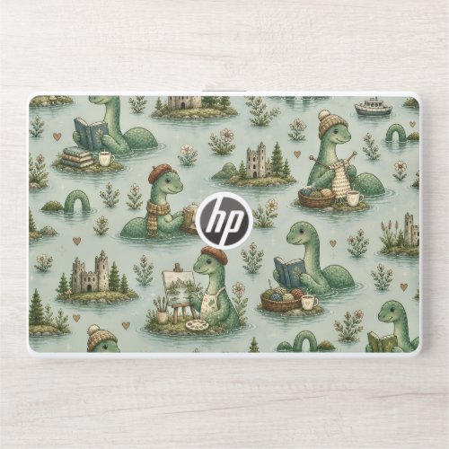 Cozy Cryptids Nessie Loch Ness Monster hobbies  HP Laptop Skin