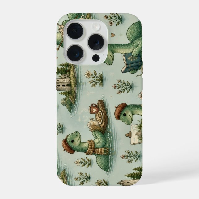 Cozy Cryptids Nessie Loch Ness Monster hobbies  iPhone Case (Back)
