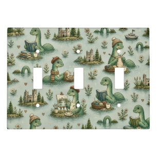 Cozy Cryptids Nessie Loch Ness Monster hobbies Light Switch Cover