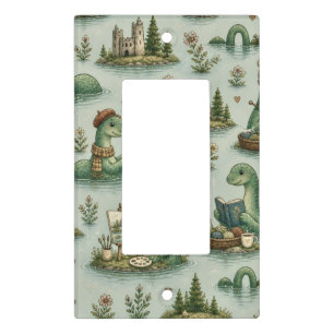 Cozy Cryptids Nessie Loch Ness Monster hobbies Light Switch Cover