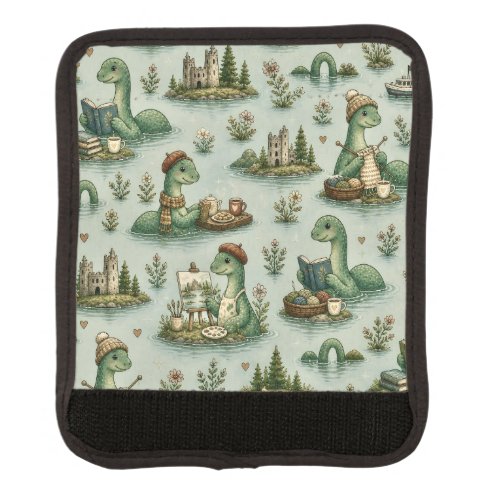 Cozy Cryptids Nessie Loch Ness Monster hobbies  Luggage Handle Wrap