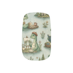 Cozy Cryptids Nessie Loch Ness Monster hobbies  Minx Nail Art