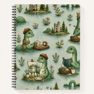 Cozy Cryptids Nessie Loch Ness Monster hobbies Notebook