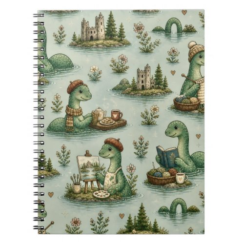 Cozy Cryptids Nessie Loch Ness Monster hobbies  Notebook