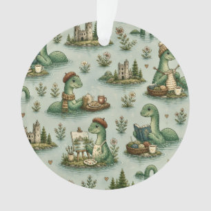 Cozy Cryptids Nessie Loch Ness Monster hobbies Ornament