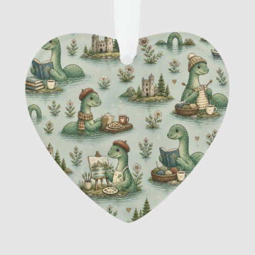 Cozy Cryptids Nessie Loch Ness Monster hobbies  Ornament
