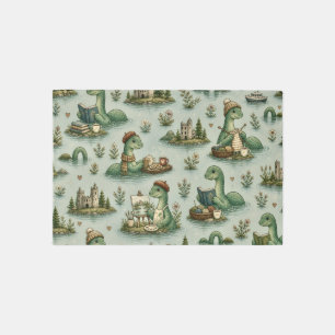 Cozy Cryptids Nessie Loch Ness Monster hobbies Outdoor Rug