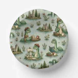 Cozy Cryptids Nessie Loch Ness Monster hobbies Paper Bowls