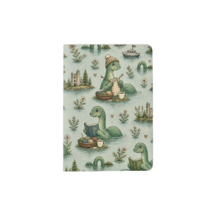Cozy Cryptids Nessie Loch Ness Monster hobbies  Passport Holder