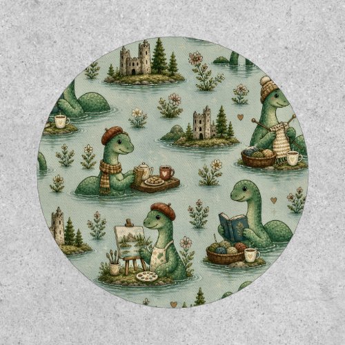 Cozy Cryptids Nessie Loch Ness Monster hobbies Patch