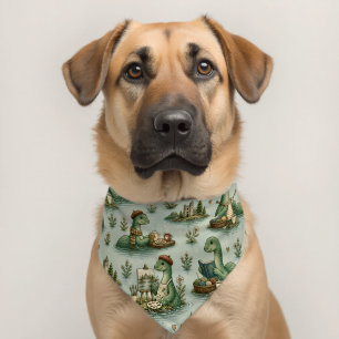 Cozy Cryptids Nessie Loch Ness Monster hobbies Pet Bandana Collar
