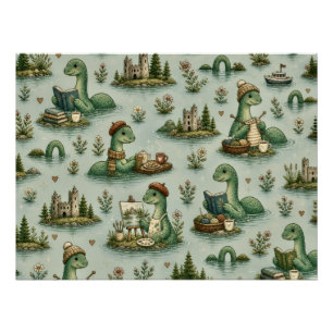 Cozy Cryptids Nessie Loch Ness Monster hobbies Poster
