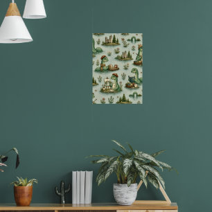 Cozy Cryptids Nessie Loch Ness Monster hobbies Poster