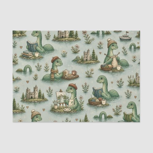 Cozy Cryptids Nessie Loch Ness Monster hobbies  Tissue Paper