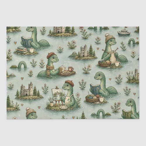 Cozy Cryptids Nessie Loch Ness Monster hobbies  Tissue Paper