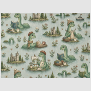 Cozy Cryptids Nessie Loch Ness Monster hobbies  Tissue Paper