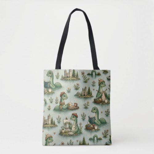 Cozy Cryptids Nessie Loch Ness Monster hobbies  Tote Bag