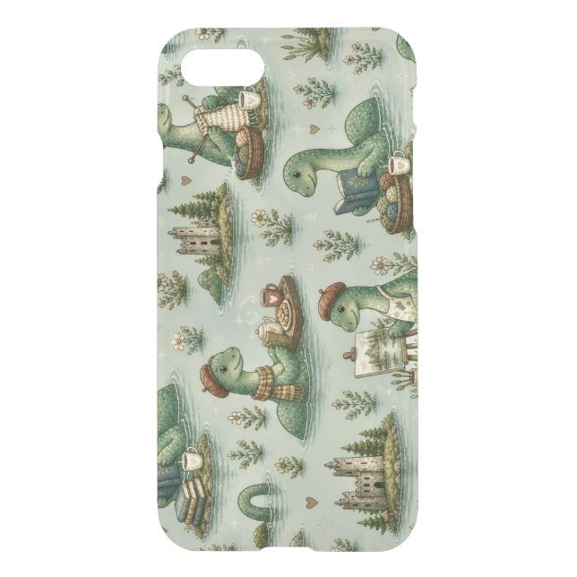 Cozy Cryptids Nessie Loch Ness Monster hobbies  Uncommon iPhone Case (Back)