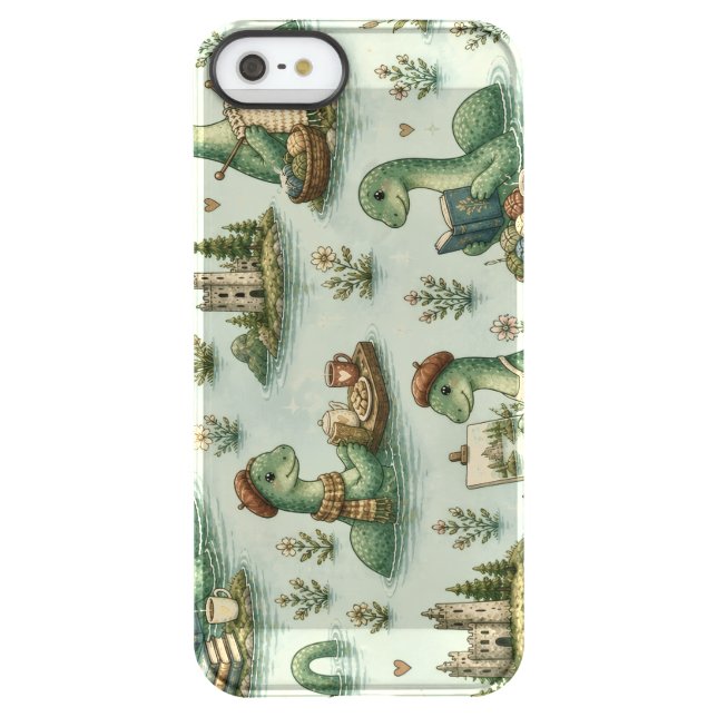 Cozy Cryptids Nessie Loch Ness Monster hobbies  Uncommon iPhone Case (Back)