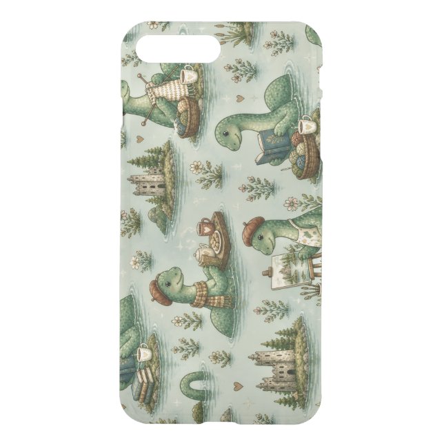 Cozy Cryptids Nessie Loch Ness Monster hobbies  Uncommon iPhone Case (Back)