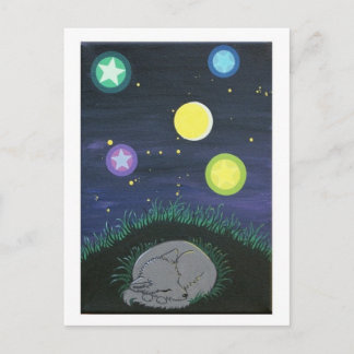 cozy cub art post card