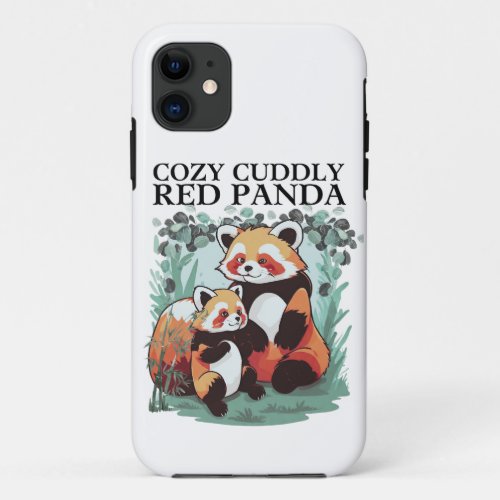 Cozy Cuddly Red Panda iPhone 11 Case