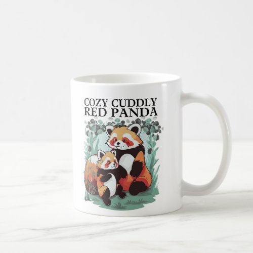 Cozy Cuddly Red Panda Coffee Mug