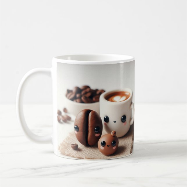 Cozy Cup of Joy/Cute Coffee Mug (Left)
