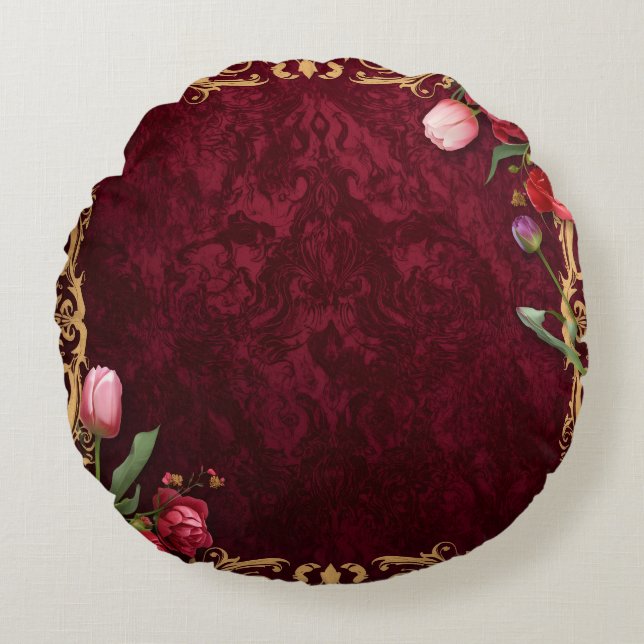 Cozy Custom Round Sofa Pillow (Front)