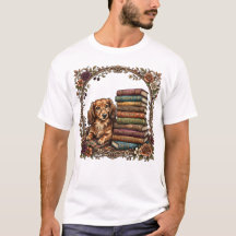 Cozy Dachshund Book Club Retro Wiener Dog Readers!