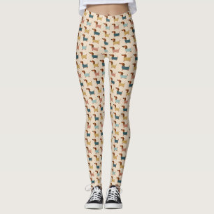 Cozy Dachshund Sweater Pattern Leggings
