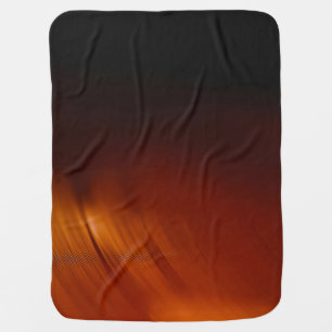 Cozy Dark Orange Baby Blanket –Soft & Double-Sided