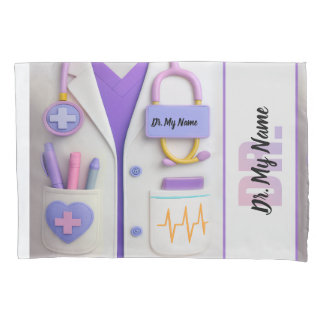 Cozy Doctor Blanket – Heart & Healing Design Pillow Case